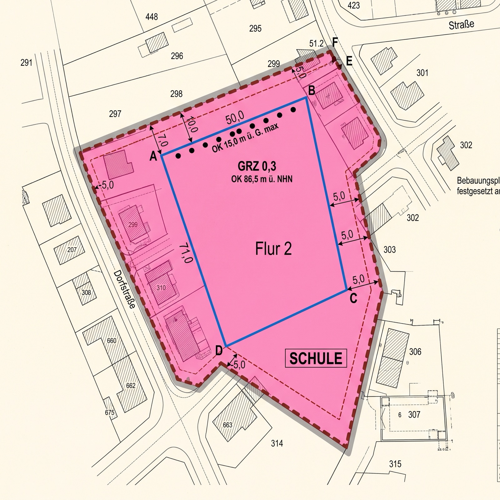 Franz-Carl-Achard-Schule – Baufeldherrichtung, Materialtrennung vor Ort