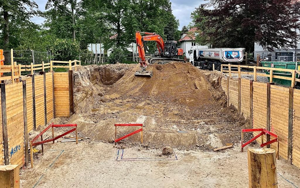 Baugrube, Spezialtiefbau, Verbau