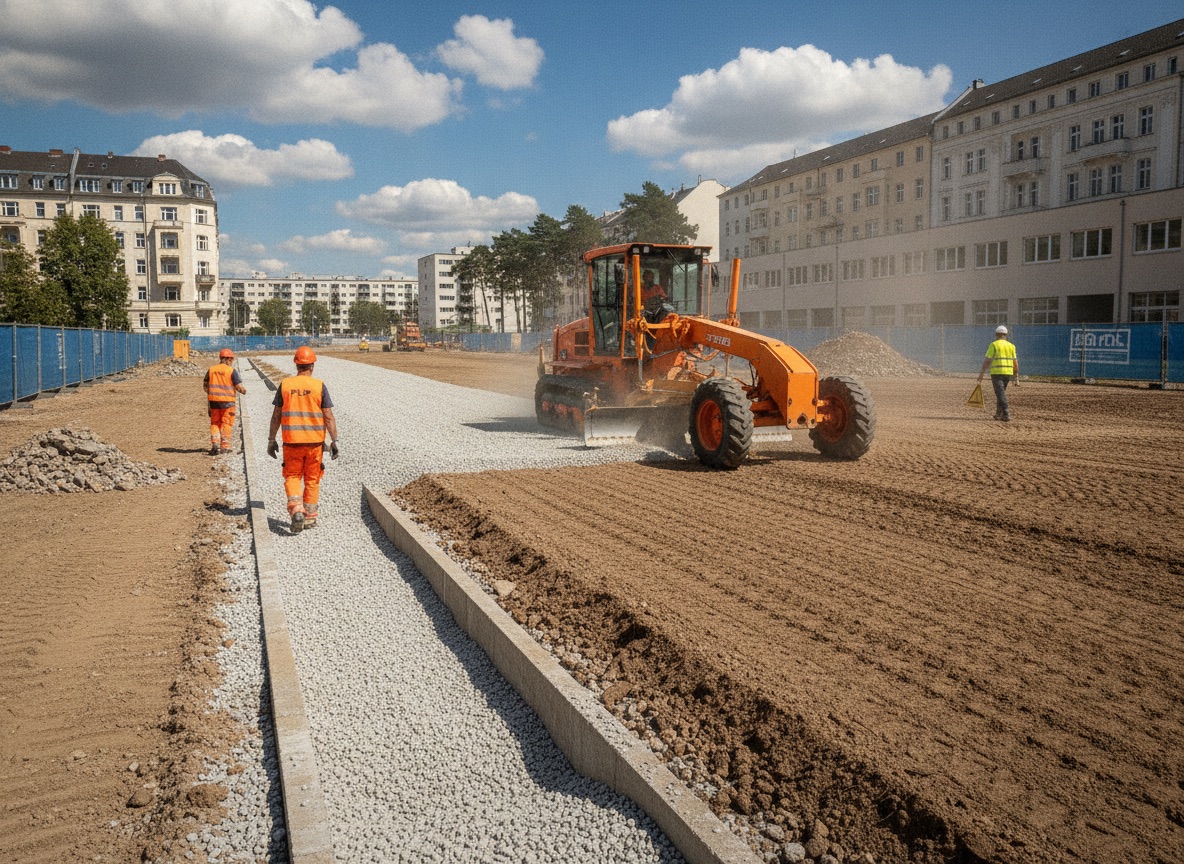 Entwässerung und Oberflächenherstellung – neue Ebene nach Verbesserung