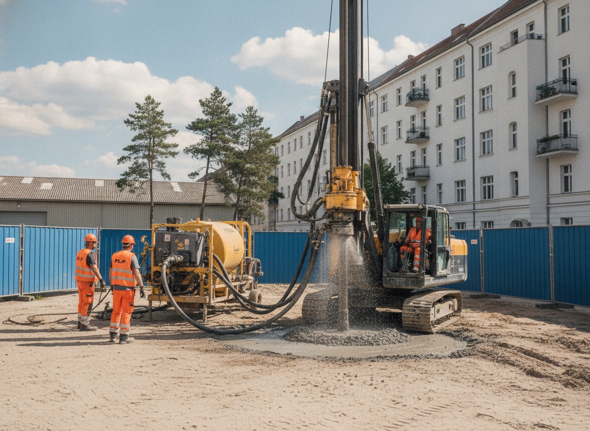 Spezialverfahren Tiefbau in Berlin – Hochdruckinjektionen, Düsenstrahlverfestigung, Mikropfähle, Dünwandverfestigung