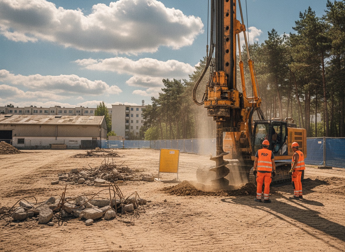 Tiefgründung mit Bohrpfählen – Standard-Gründung