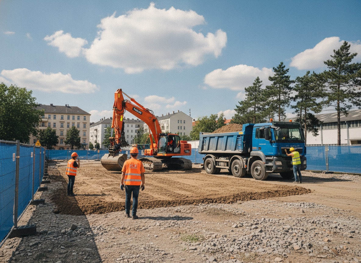 Erdarbeiten in Berlin, Aushub und Bodenbearbeitung