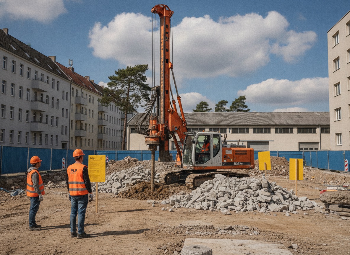 Bohrpfahlarbeiten in Berlin, Spezialtiefbau für Gründung