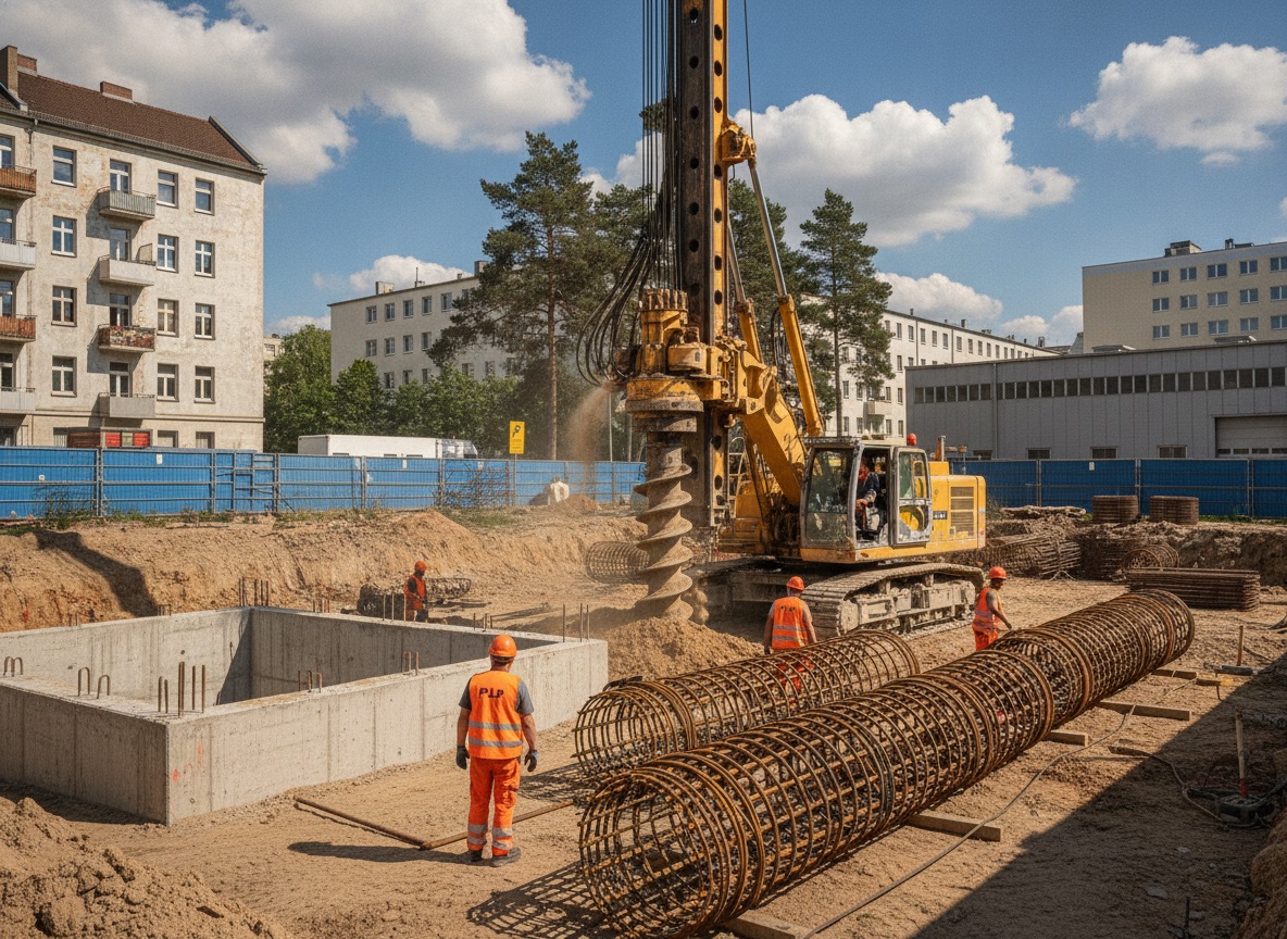 Spezialtiefbau in Berlin, Bohrpfähle