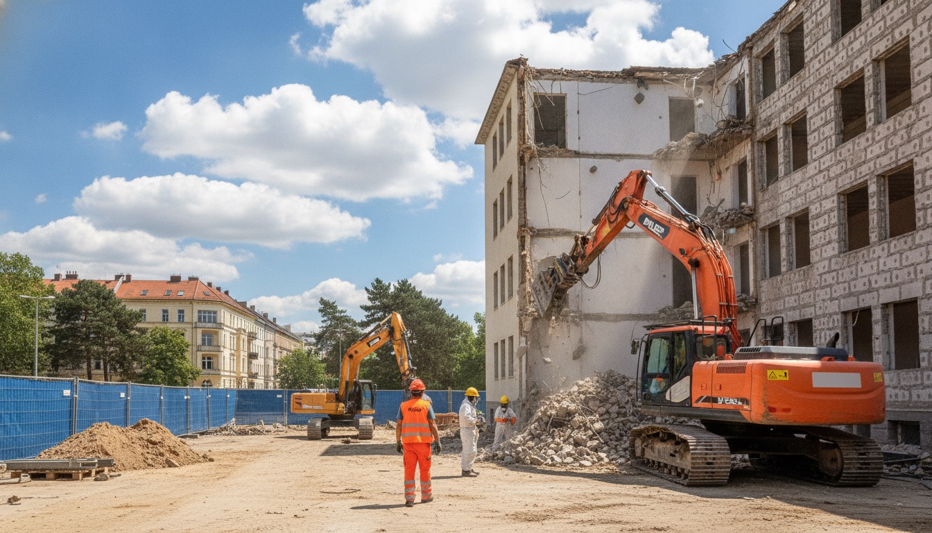 Zillecampus – aktuelle Baustellensituation, Rückbau- oder Erdarbeiten