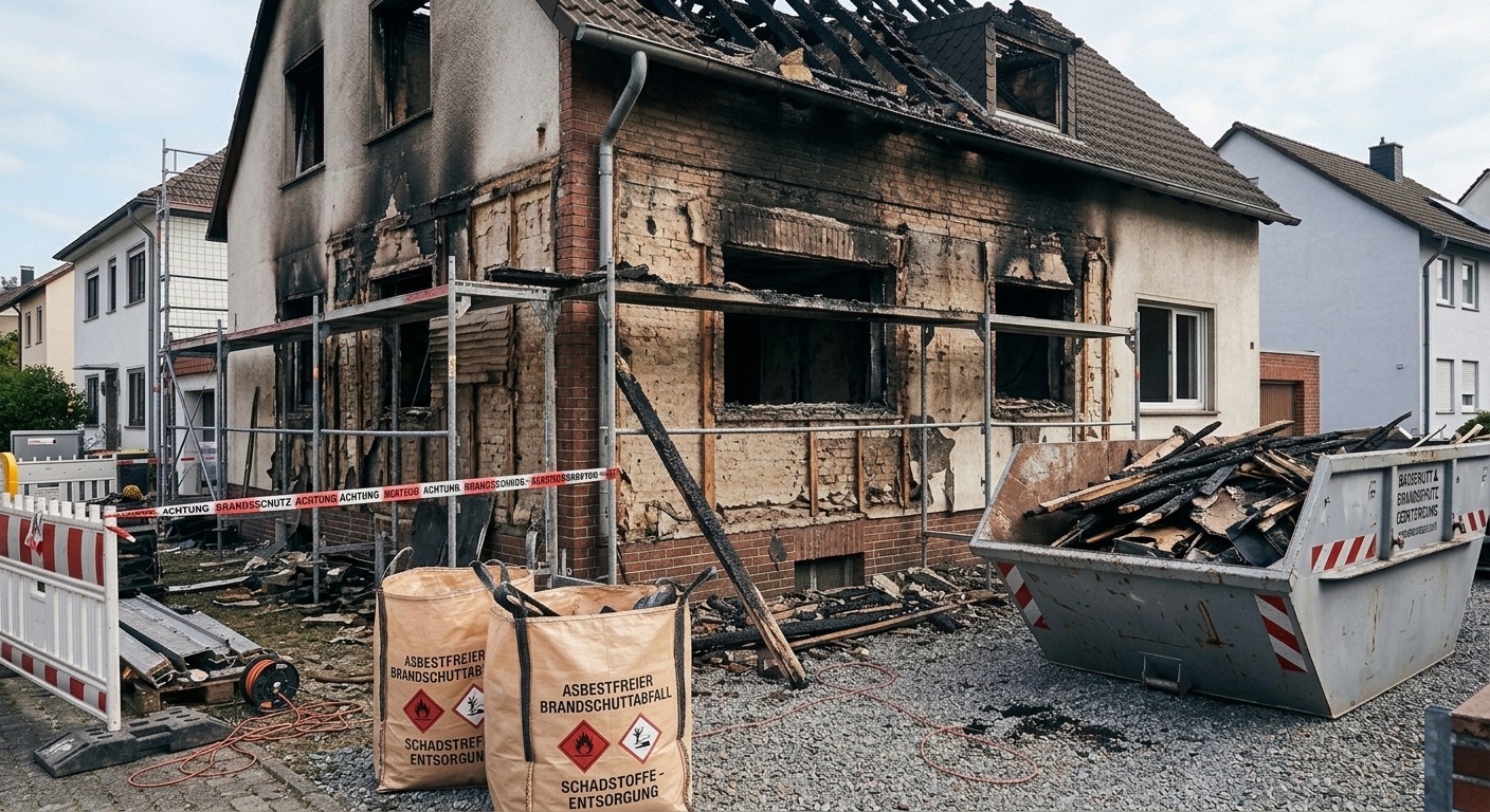 Brandschaden an Bestandsgebäude, Rückbau geschädigter Bauteile
